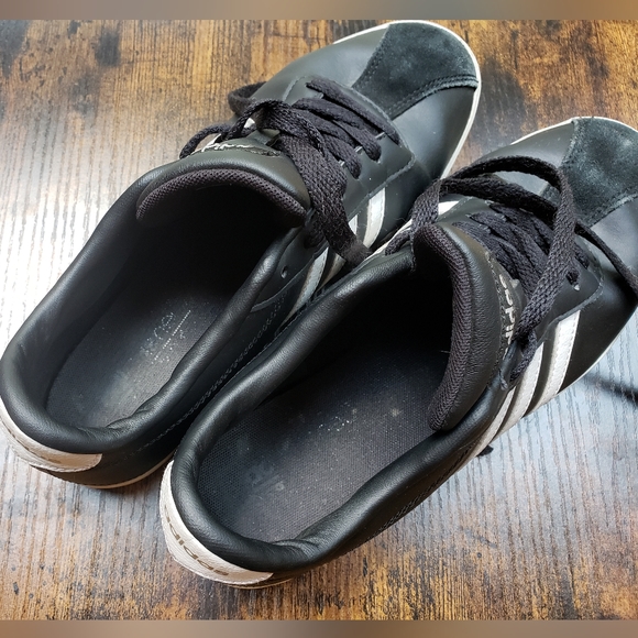 8 women's Adidas NEO matte, silver, black white fashion zumba dancing - Picture 5 of 11